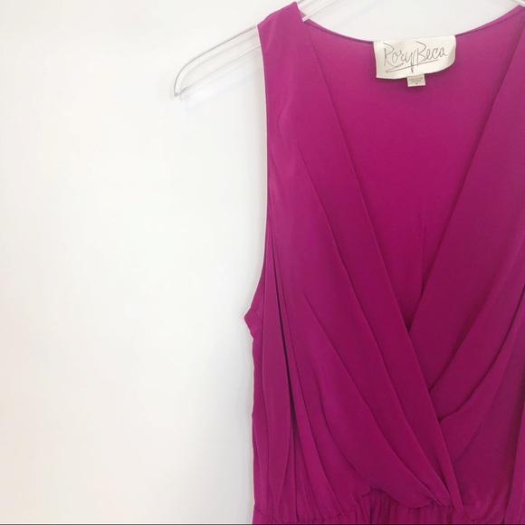 Rory Beca Maya Silk Dress in Magenta Small - Picture 5 of 7